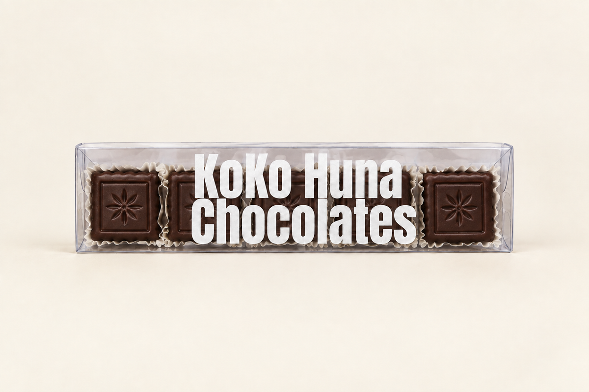 Handmade coffee bonbons in dark chocolate by KoKo Huna