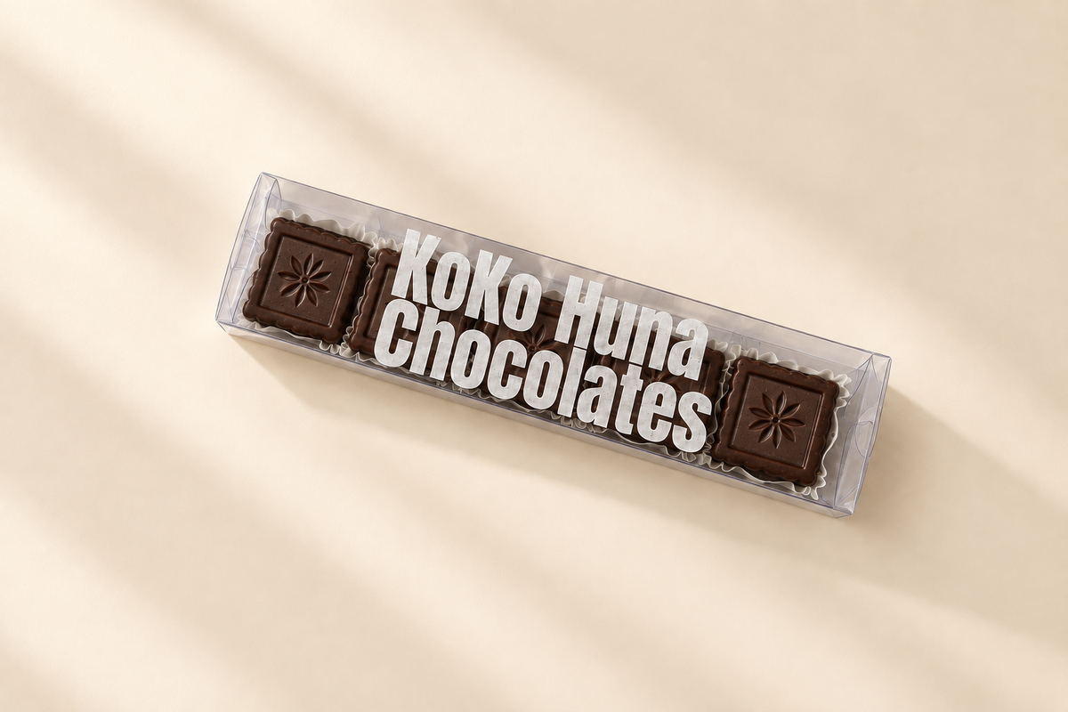 Coffee dark chocolate bonbon box by KoKo Huna
