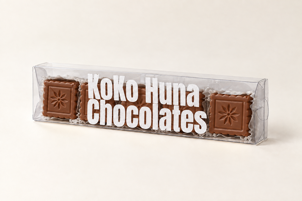 KoKo Huna peanut sesame bonbon in milk chocolate