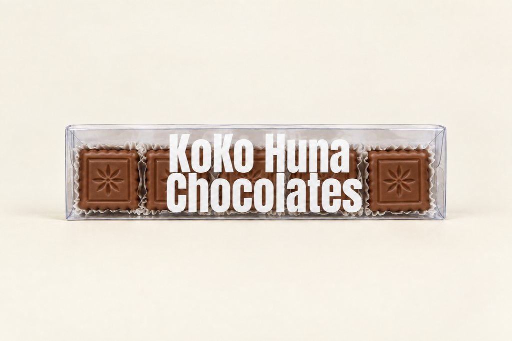 Peanut sesame milk chocolate bonbon box by KoKo Huna