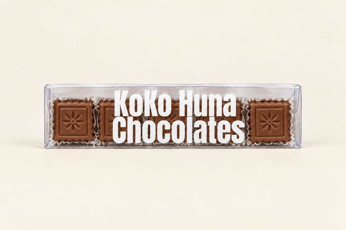 Peanut sesame milk chocolate bonbon box by KoKo Huna